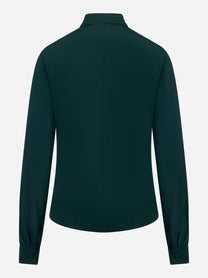 Camicia verde in misto seta