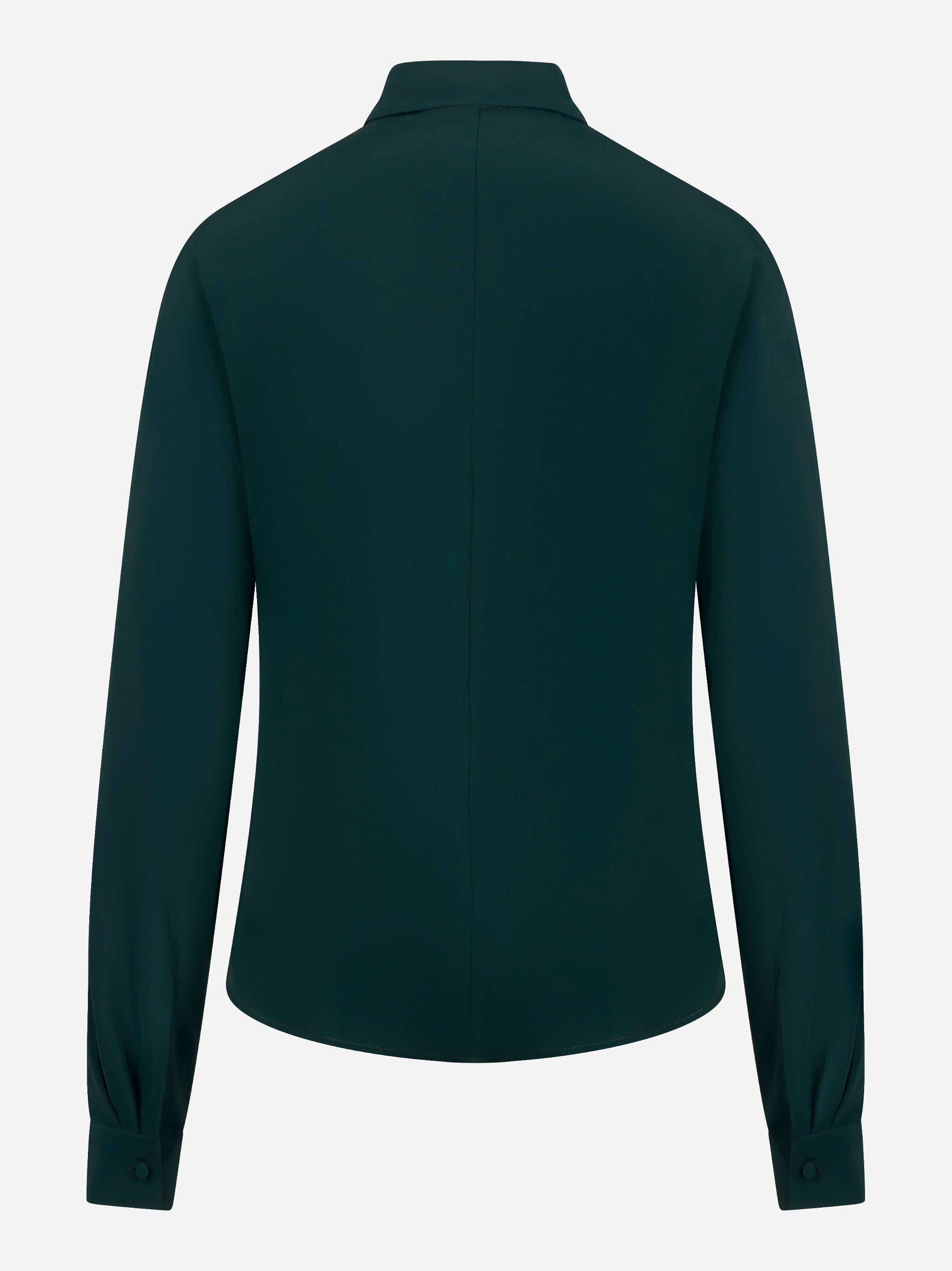 Camicia verde in misto seta