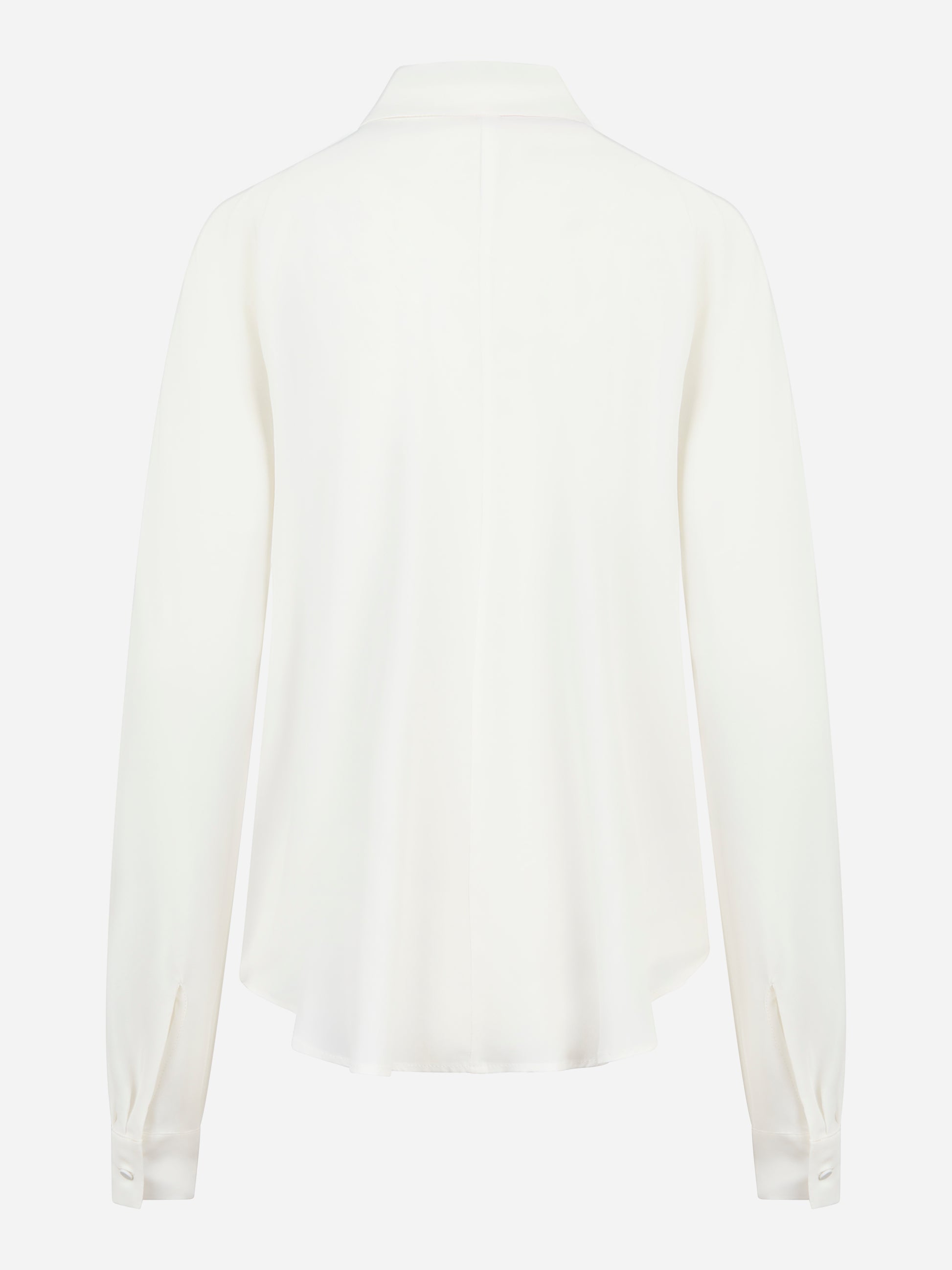 Camicia bianca in misto seta