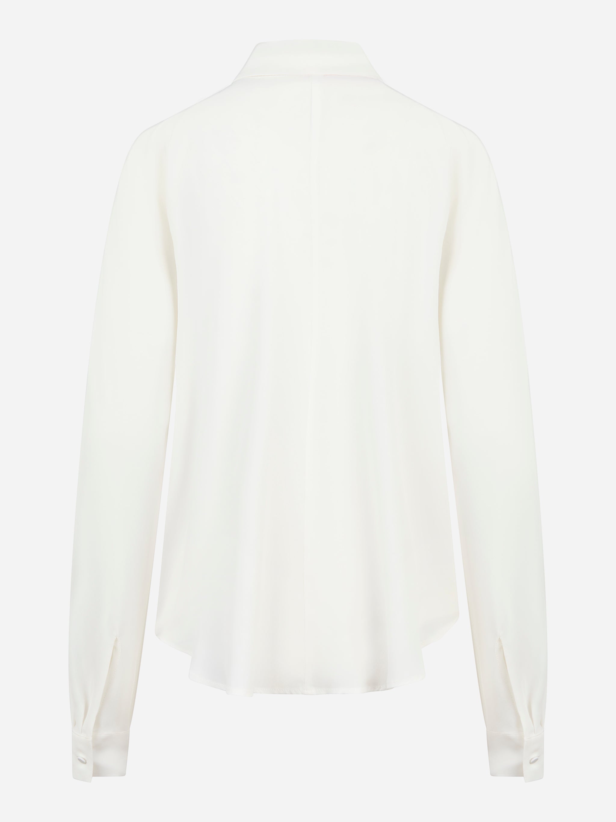 Camicia bianca in misto seta