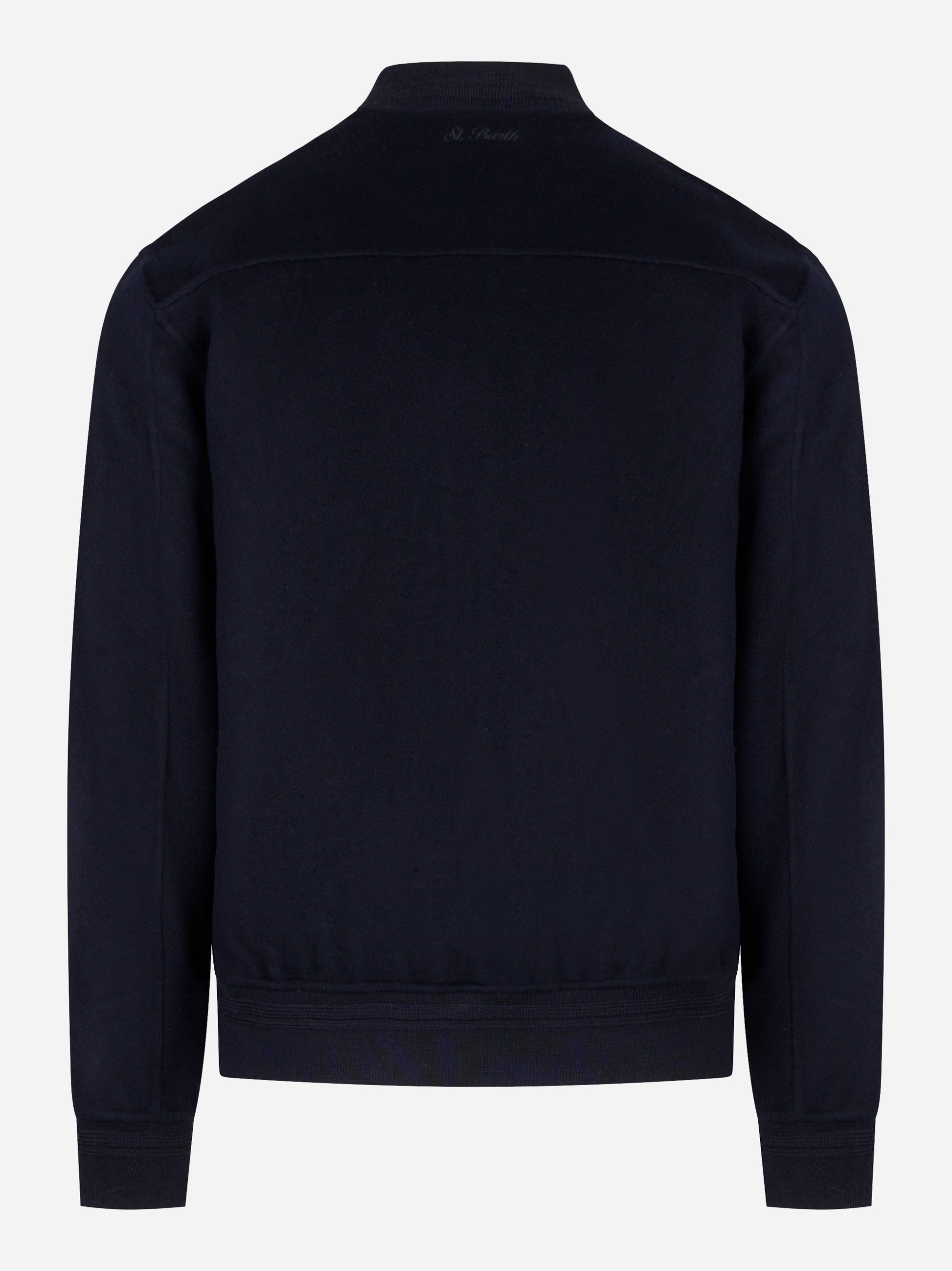 Bomber in lana blu Camden