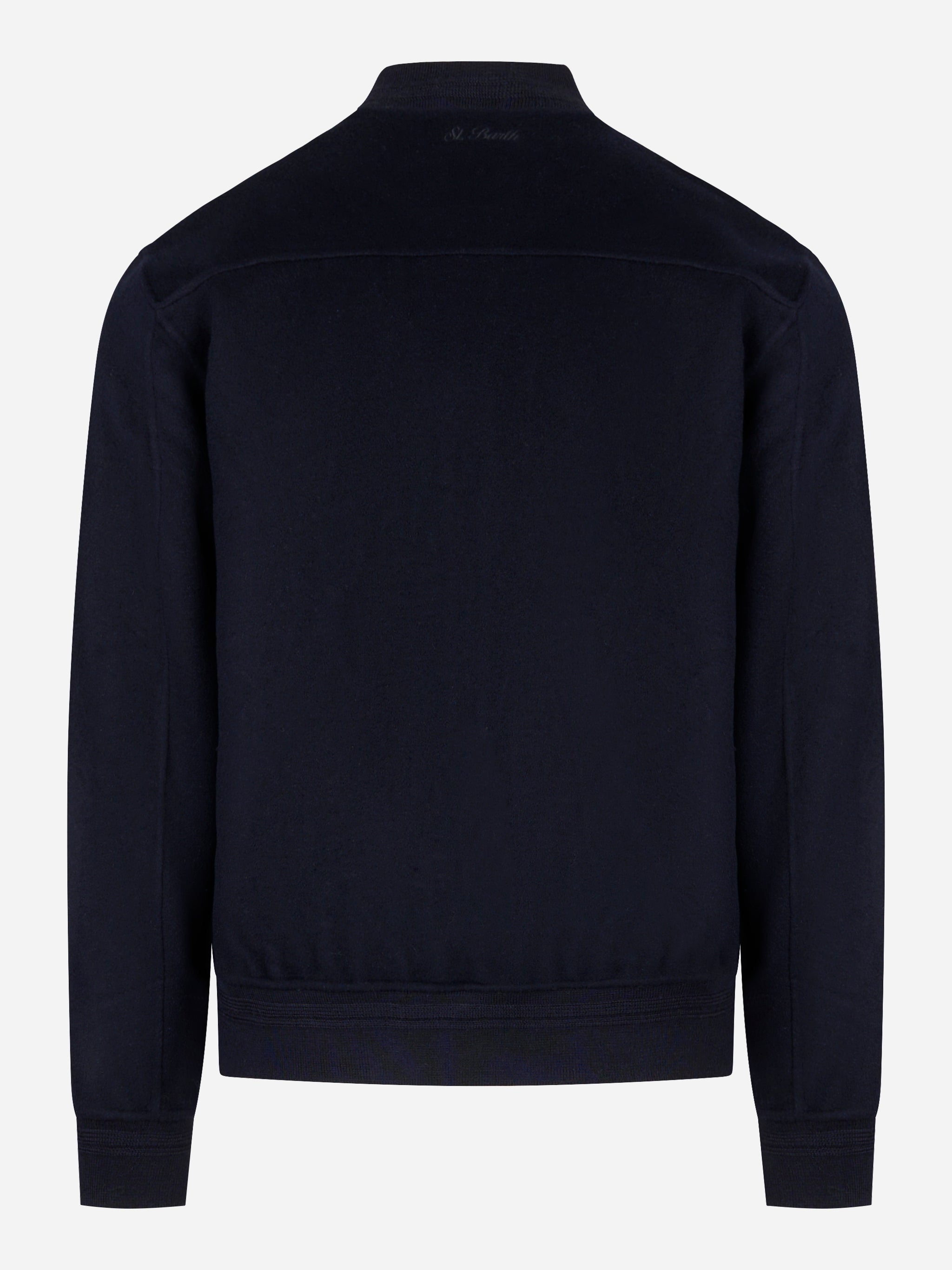 Bomber in lana blu Camden