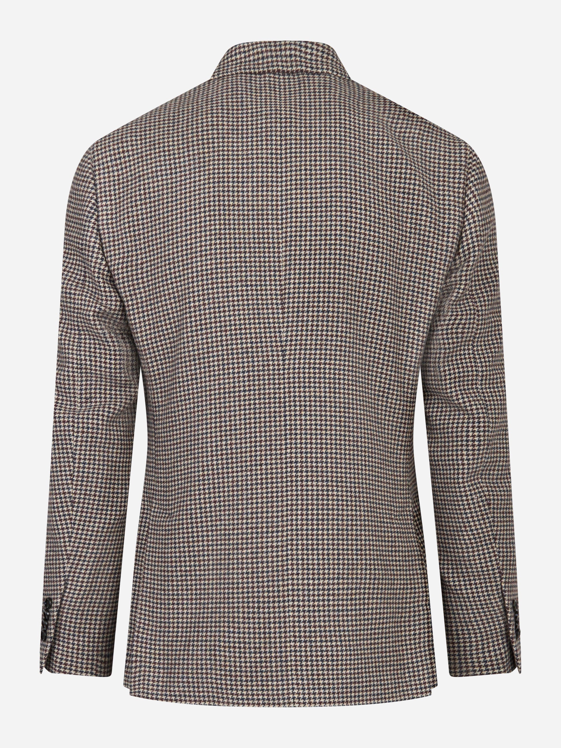 Blazer doppiopetto con motivo check beige