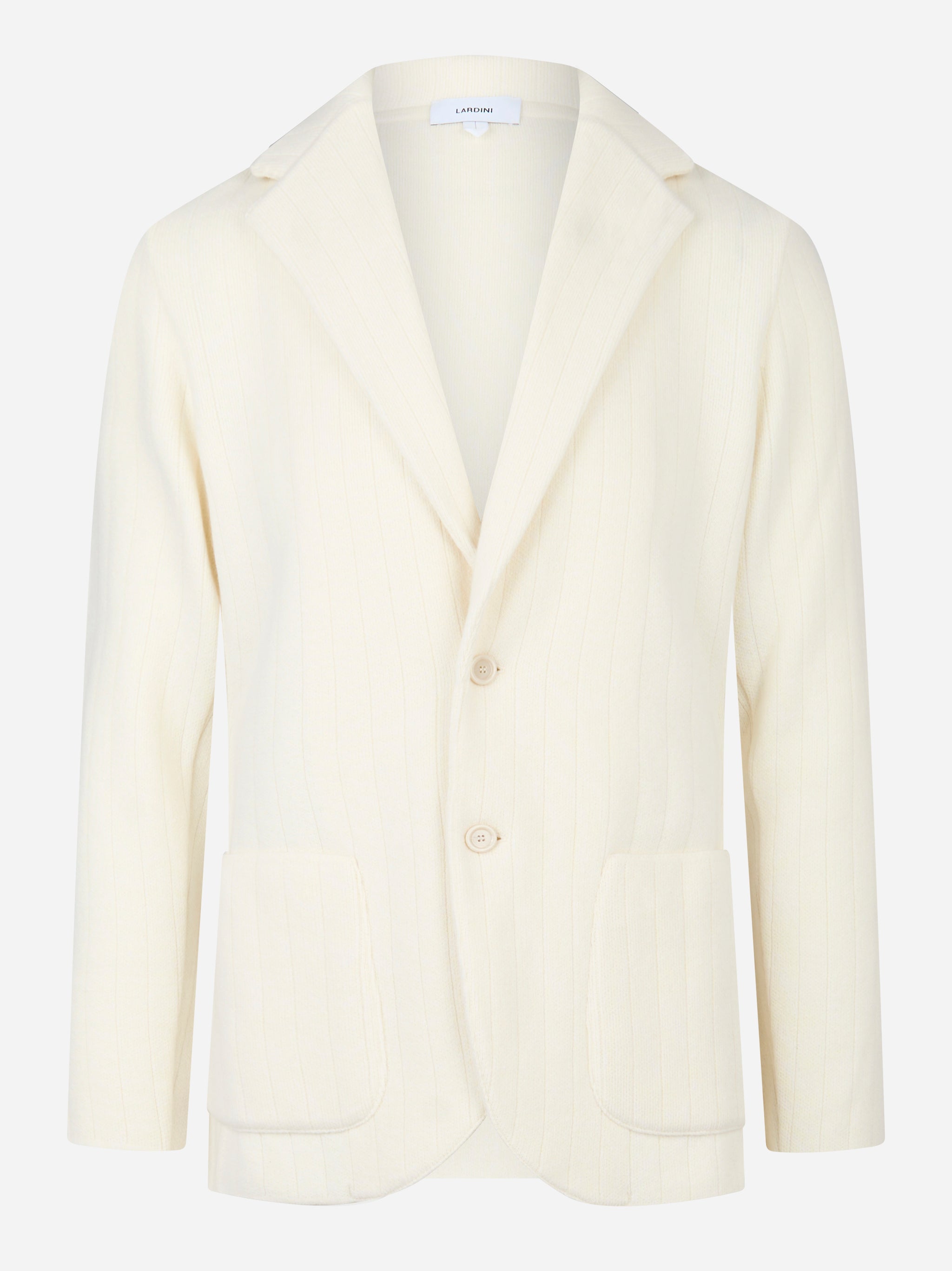 Giacca maglia in lana e cashmere Bianco
