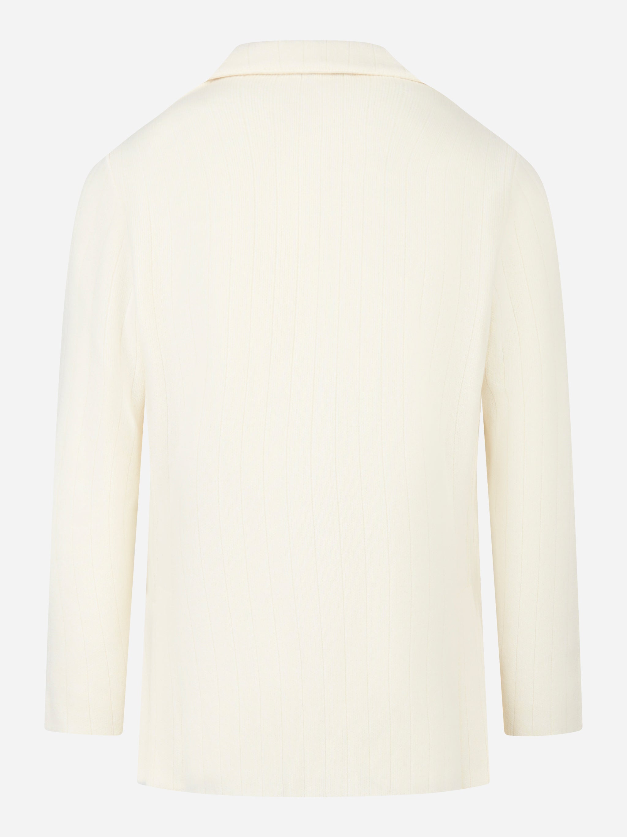 Giacca maglia in lana e cashmere Bianco