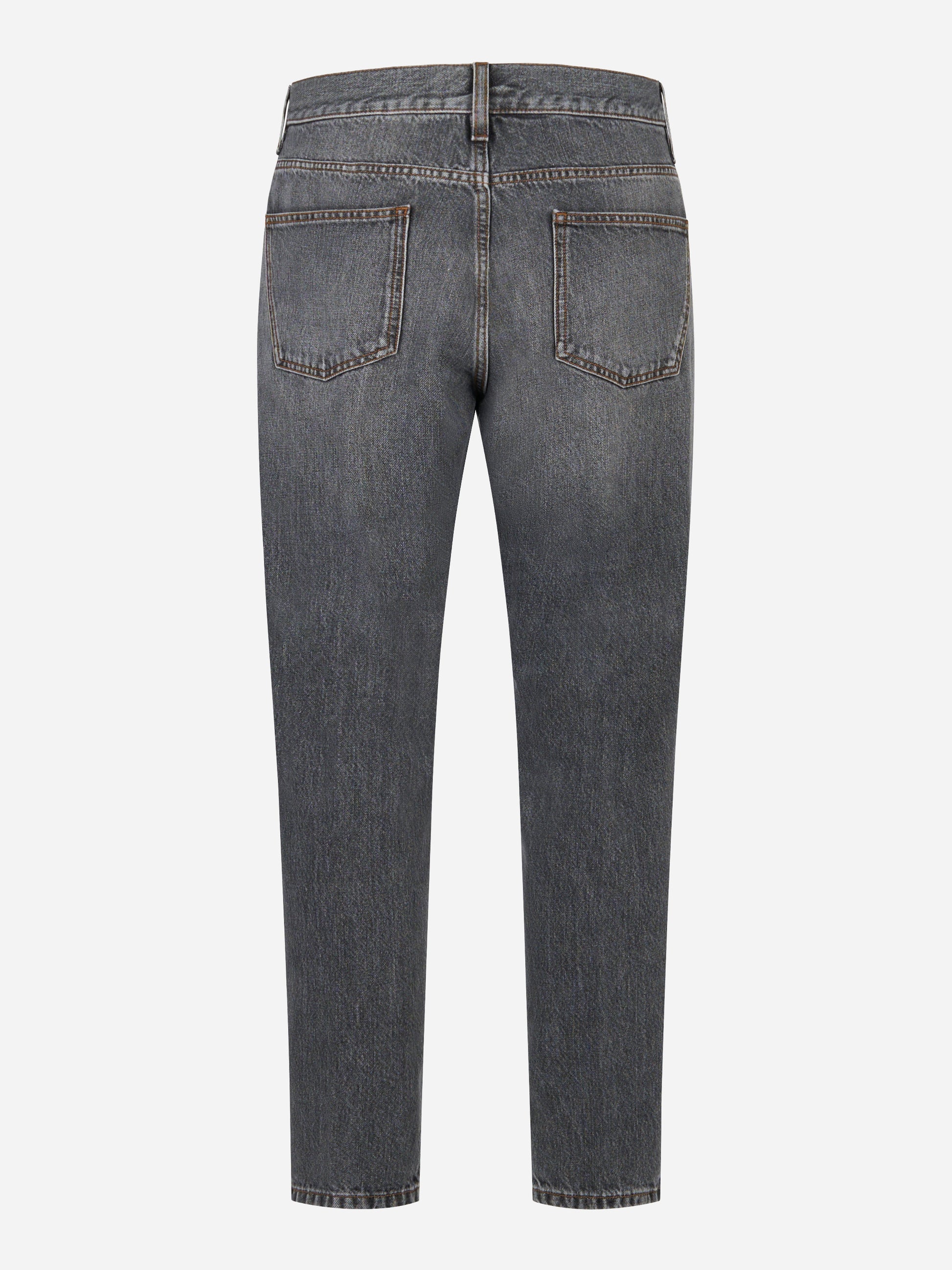 Jeans carrott fit in denim fermo grigio