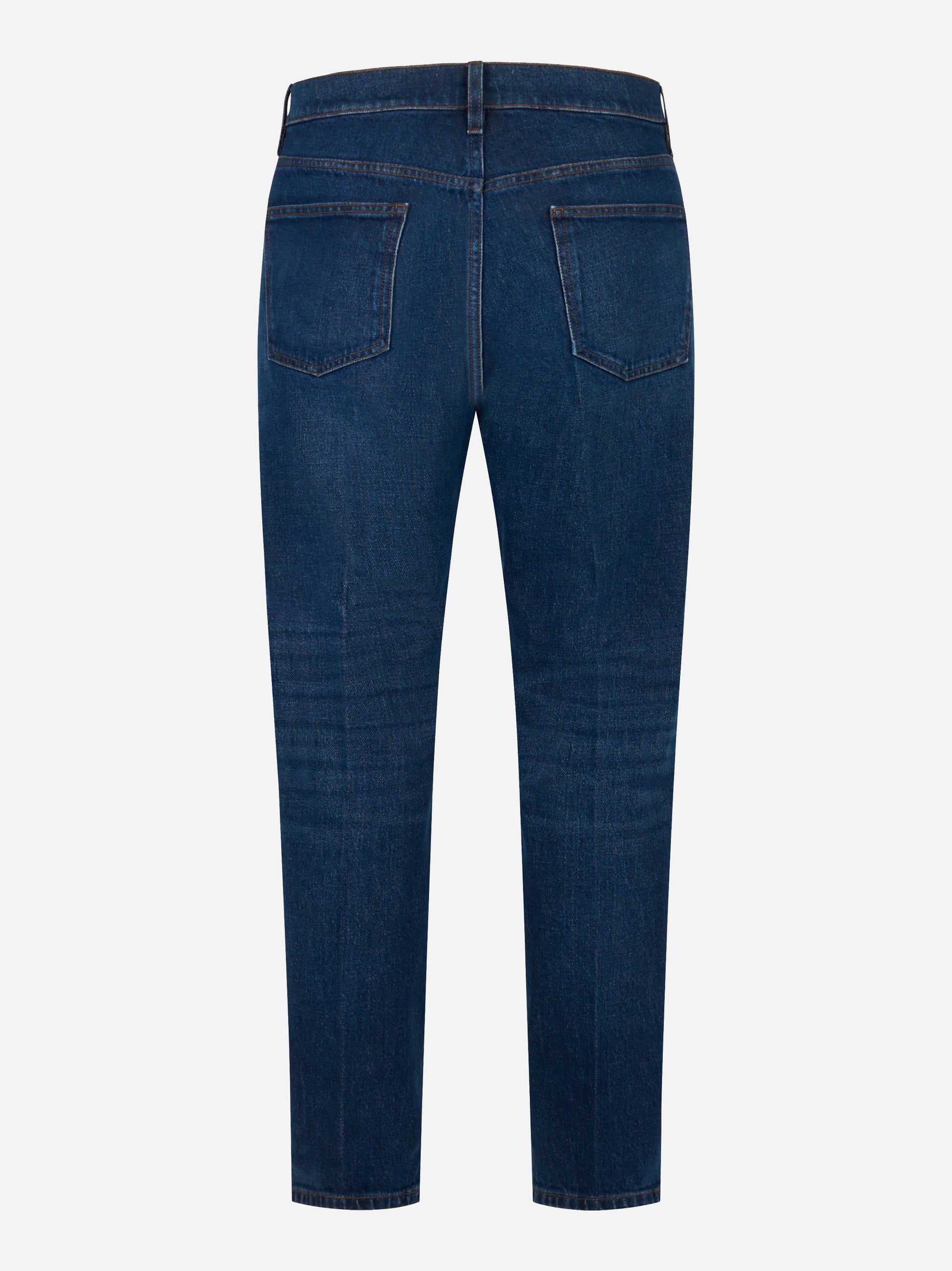 Jeans carrott fit in denim fermo blu