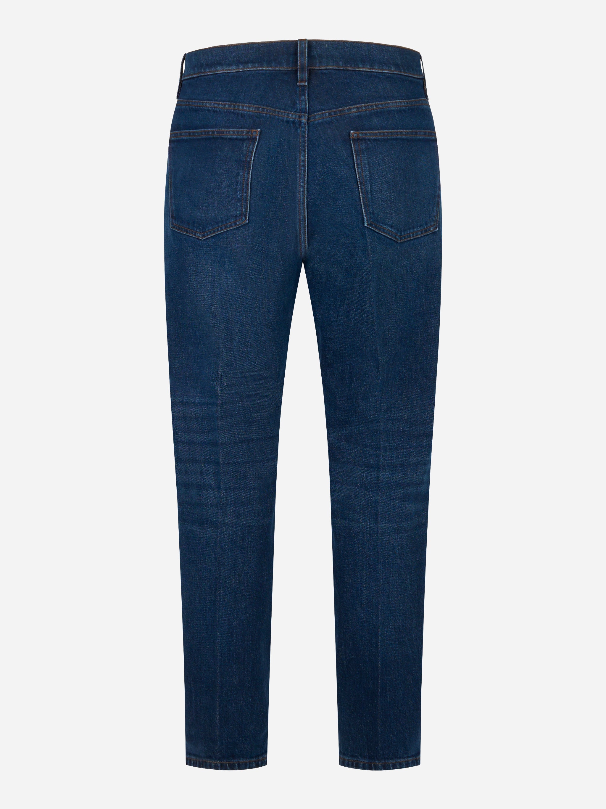 Jeans carrott fit in denim fermo blu