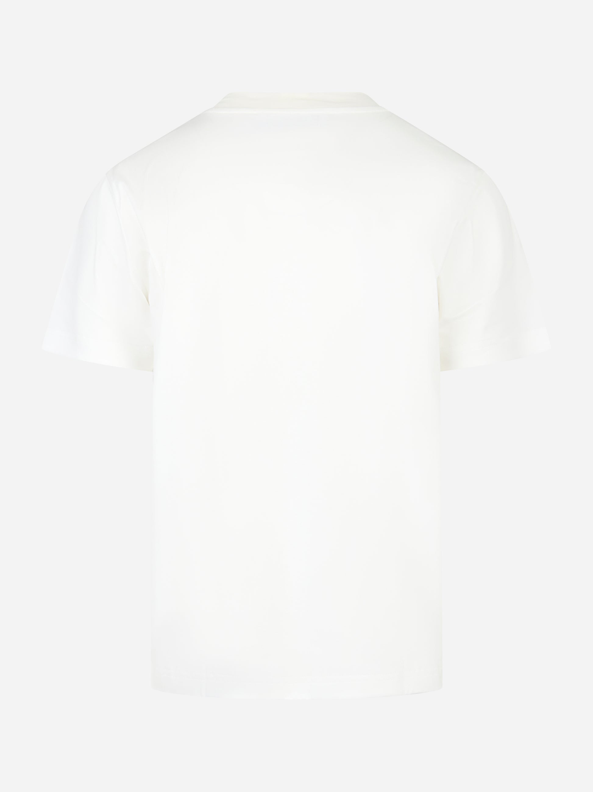 T-shirt manica corta in luxury cotton bianca