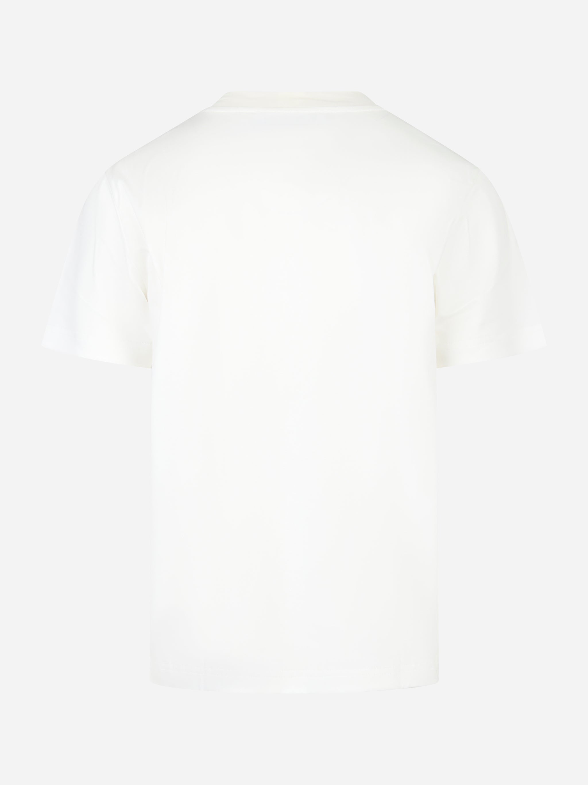 T-shirt manica corta in luxury cotton bianca