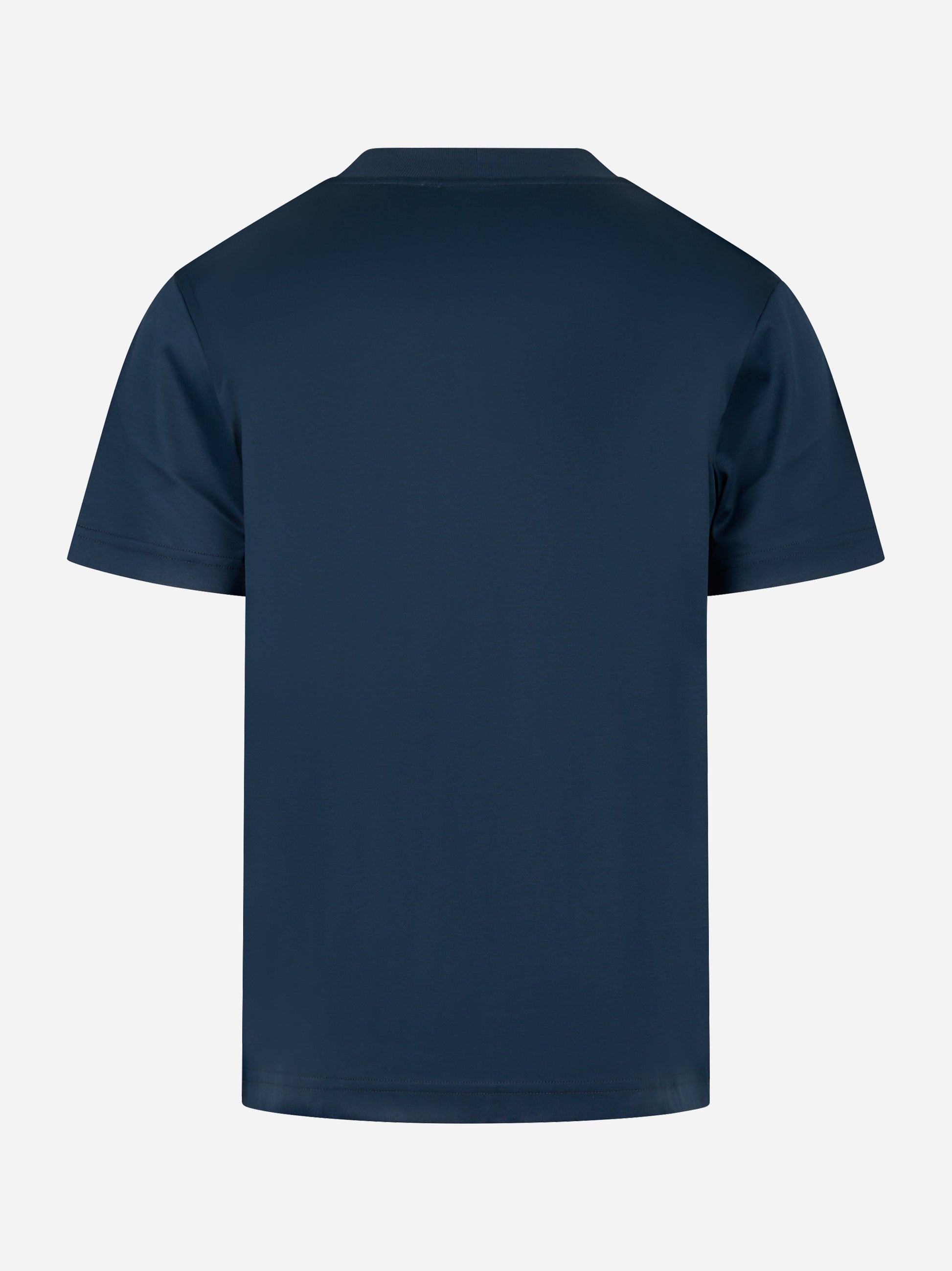 T-shirt manica corta in luxury cotton blu