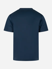 T-shirt manica corta in luxury cotton blu
