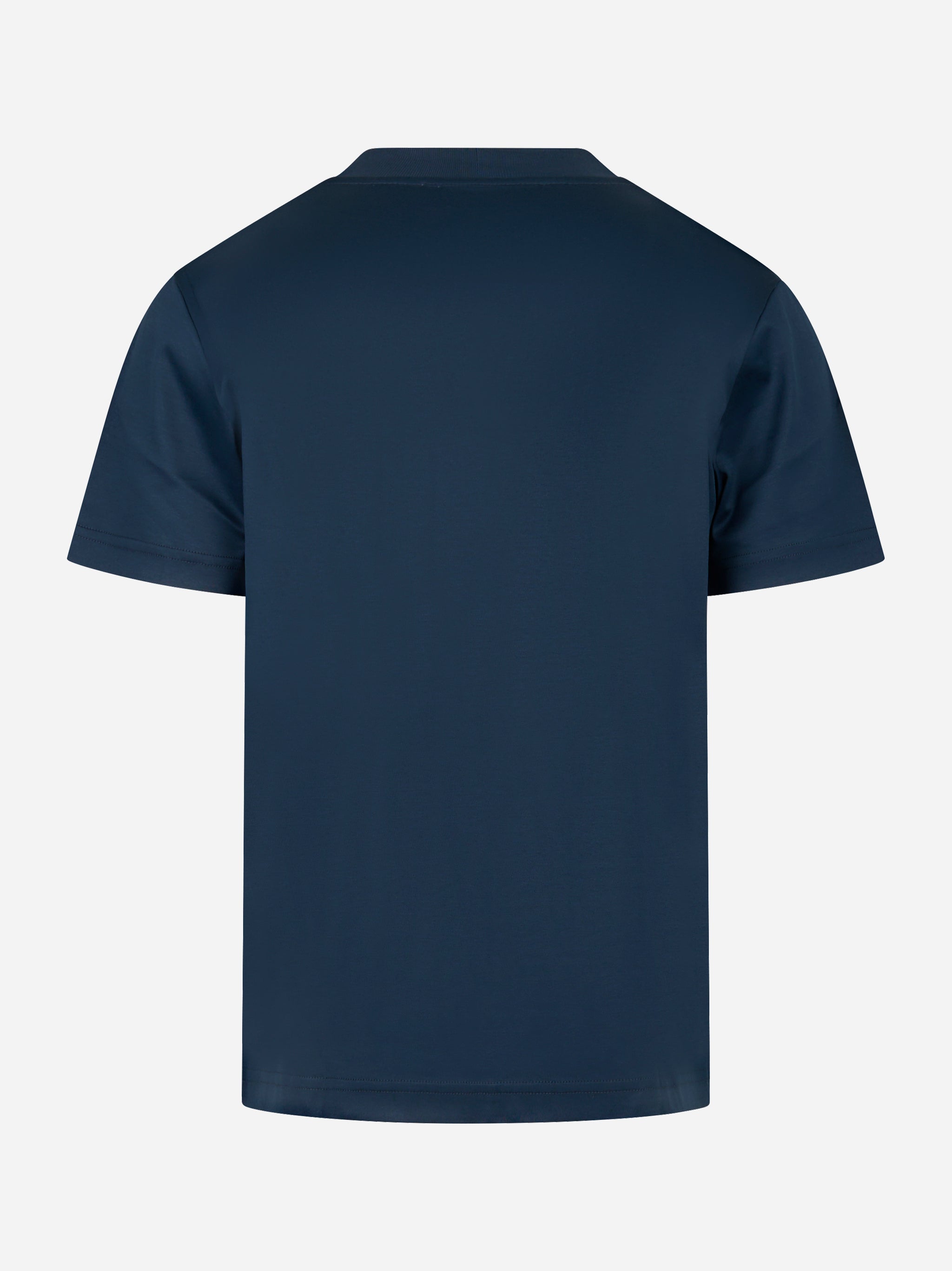 T-shirt manica corta in luxury cotton blu