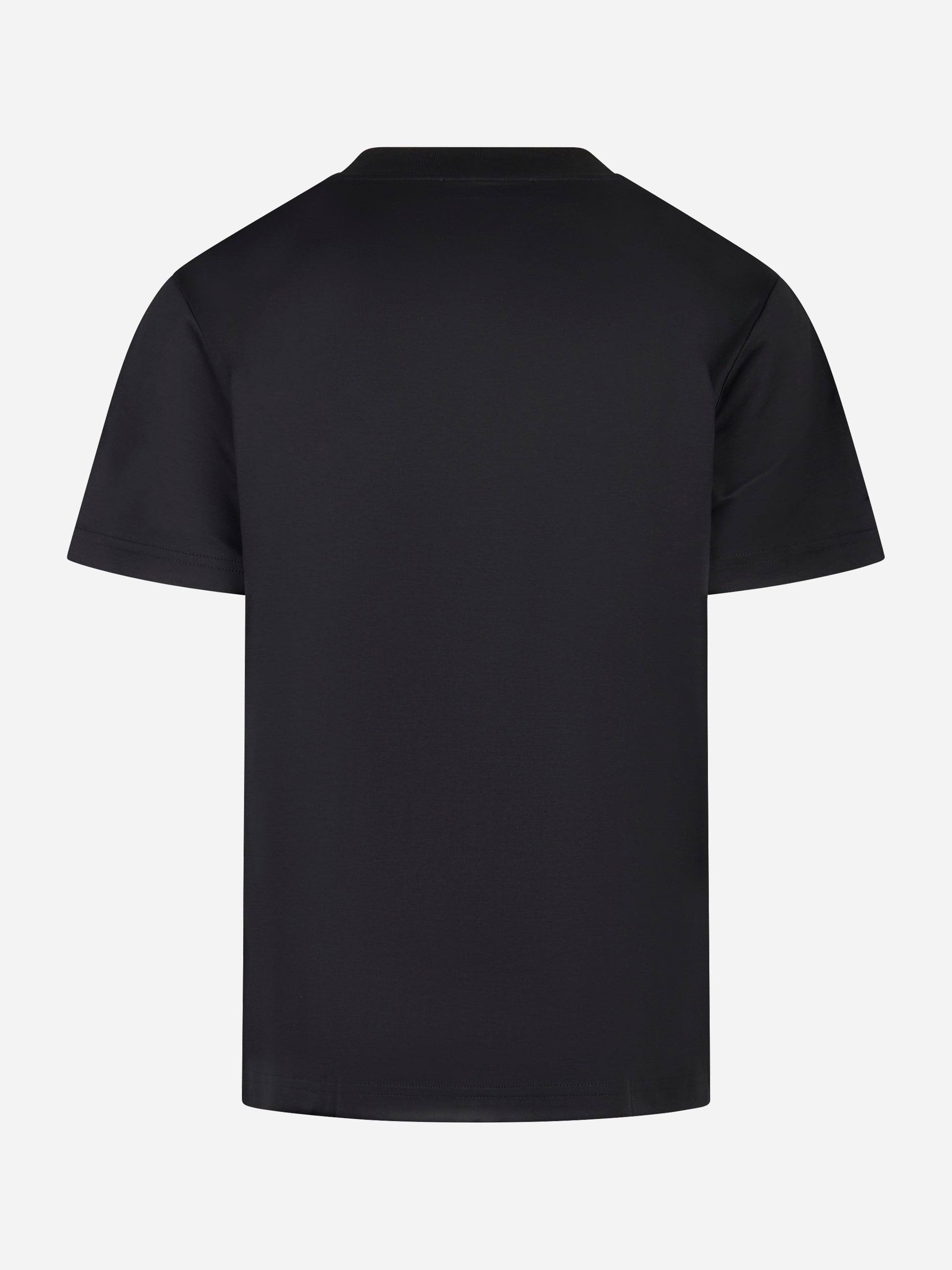 T-shirt manica corta in luxury cotton nera