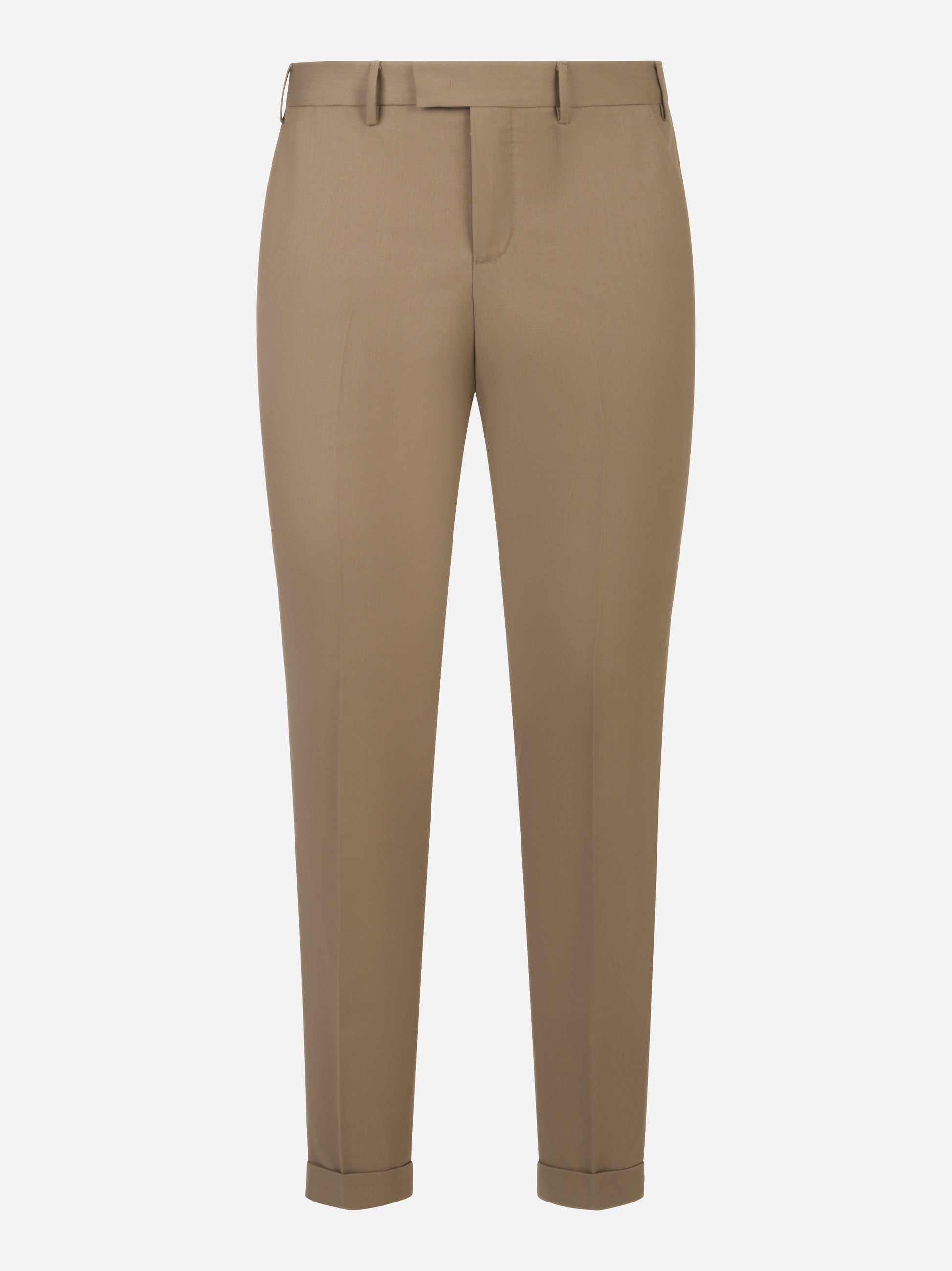 Pantalone Master slim fit in fresco lana stretch beige
