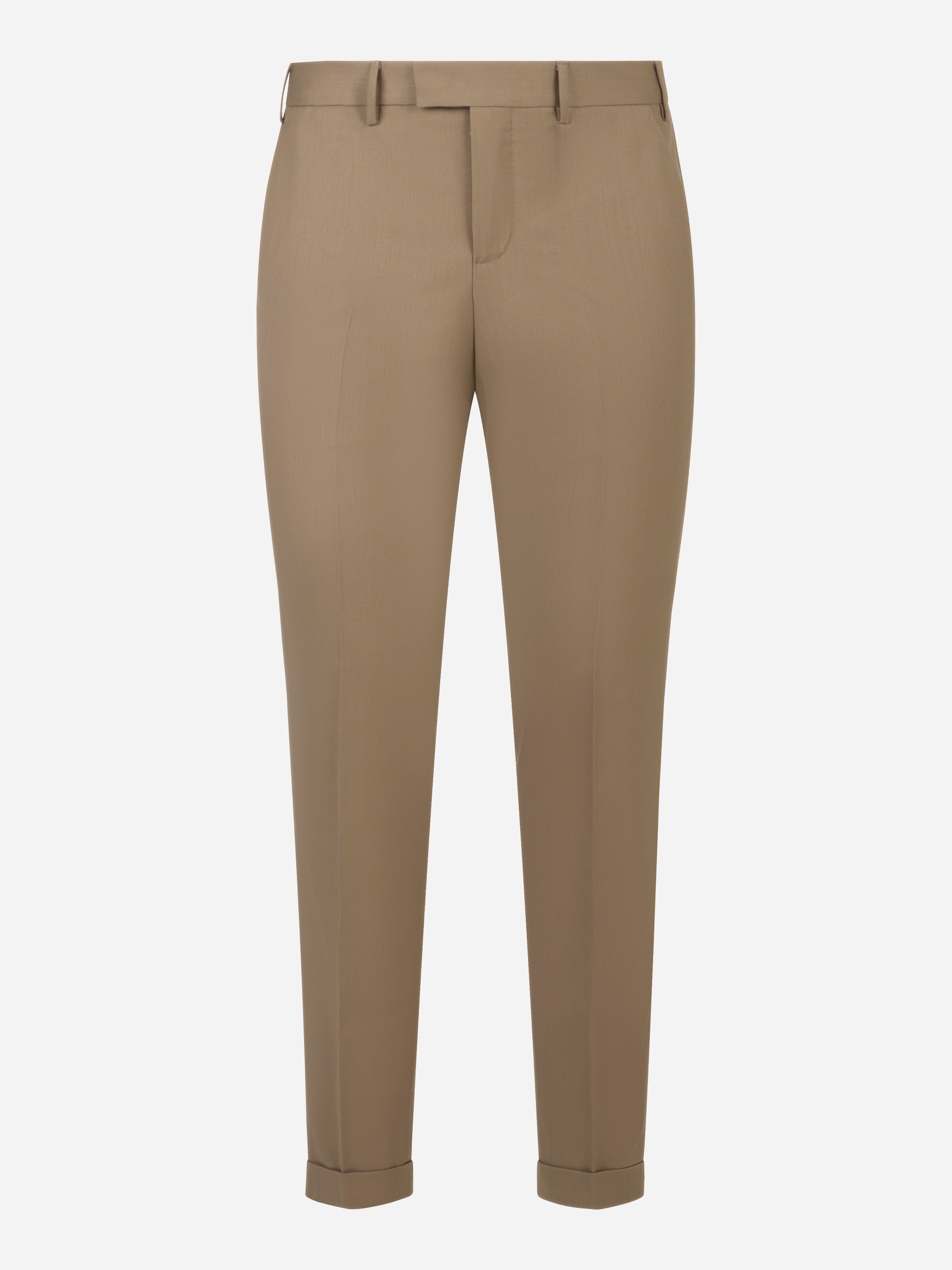 Pantalone Master slim fit in fresco lana stretch beige
