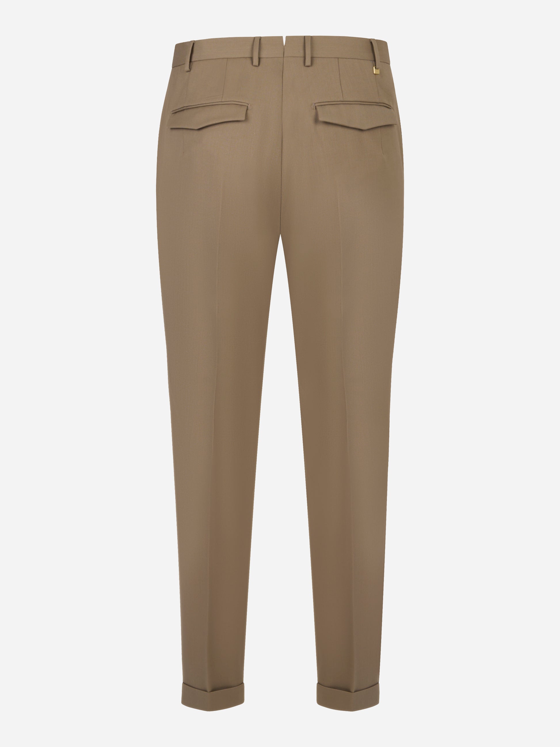 Pantalone Master slim fit in fresco lana stretch beige