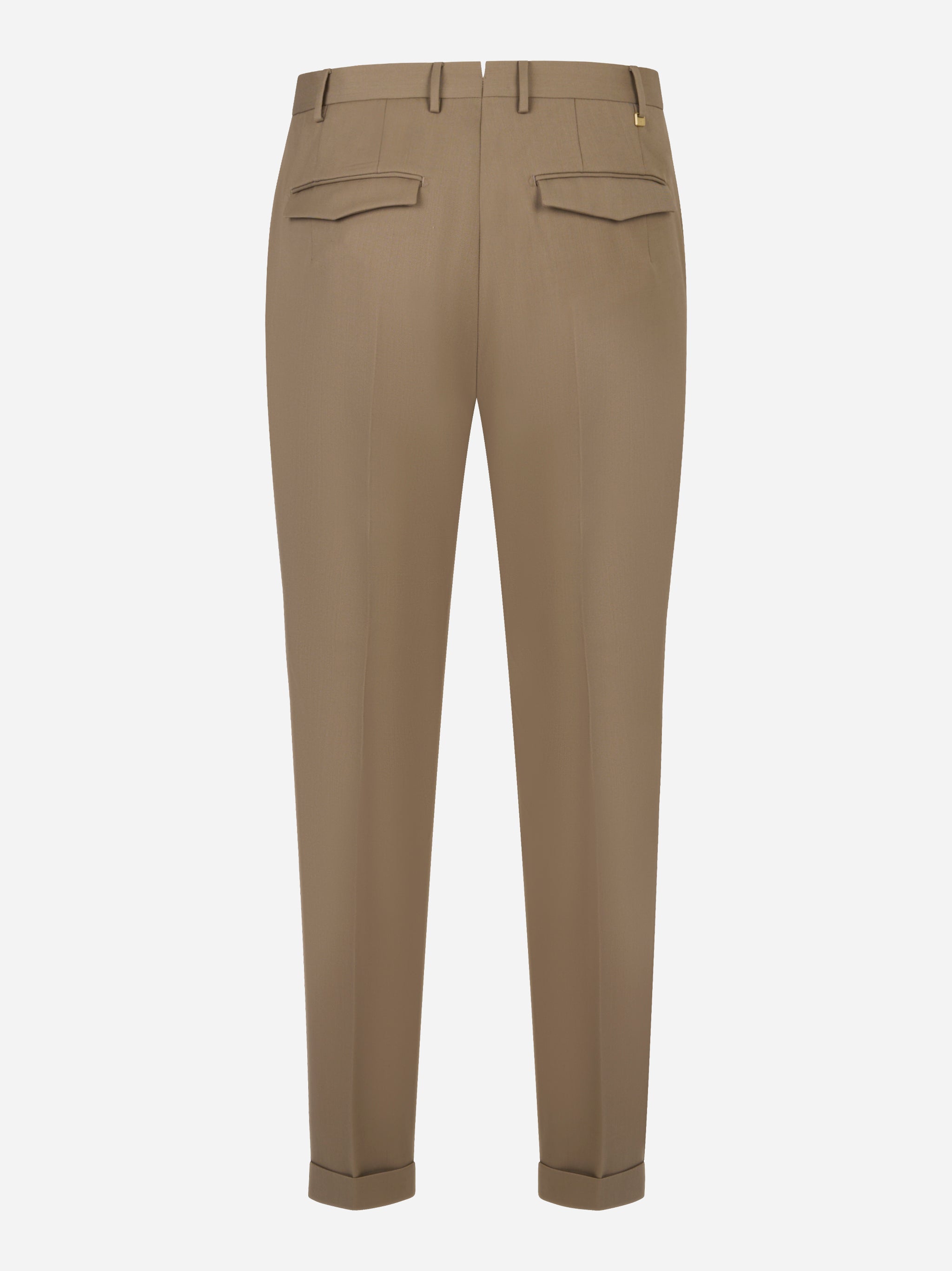 Pantalone Master slim fit in fresco lana stretch beige