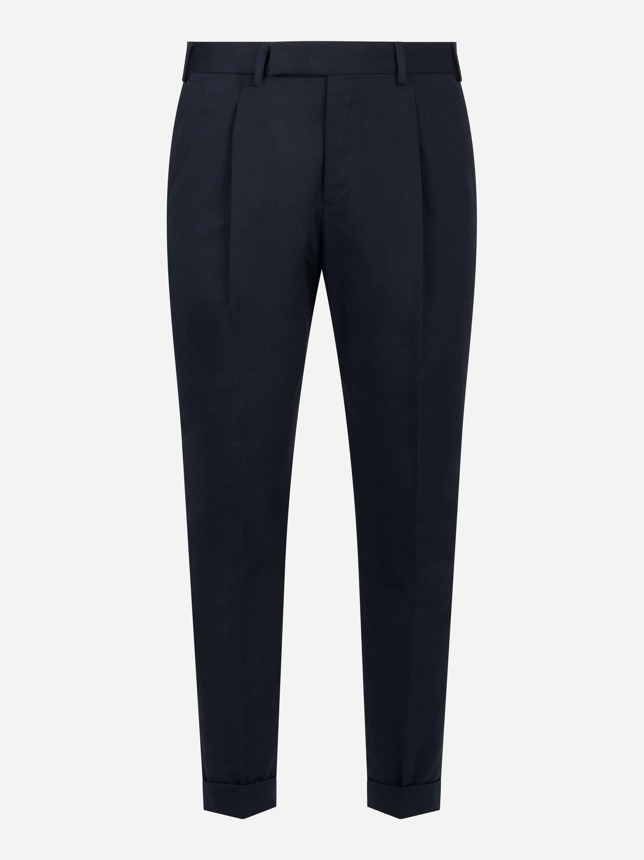 Pantalone Rebel carrot fit in cotone fermo blu