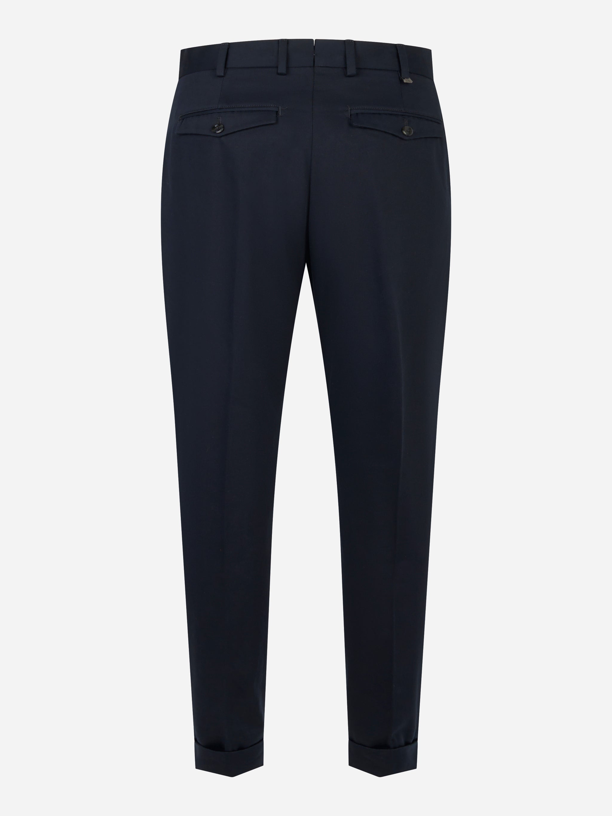 Pantalone Rebel carrot fit in cotone fermo blu
