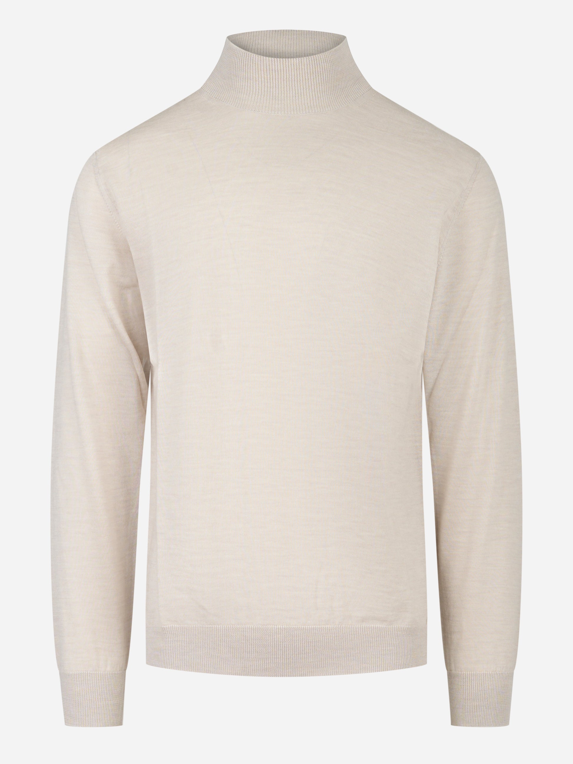 Lupetto in lana merinos finezza 16 beige