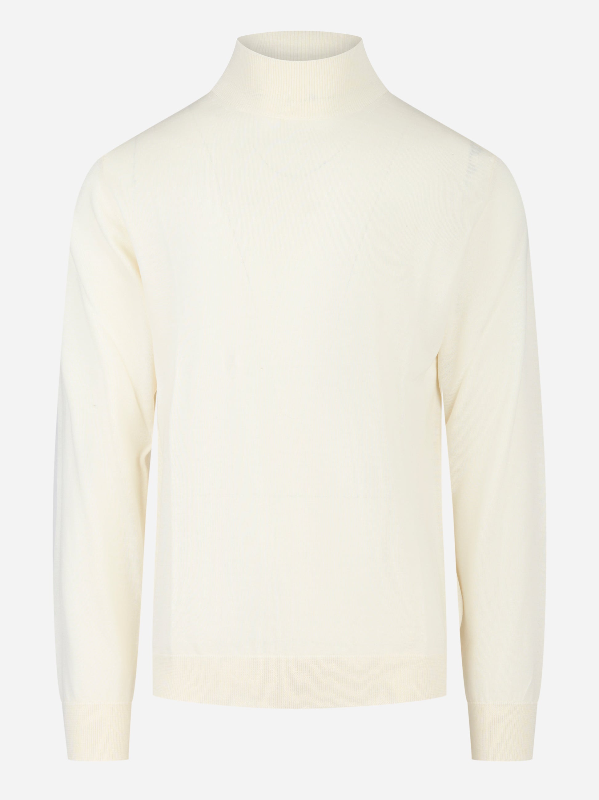 Lupetto in lana merinos finezza 16 bianco