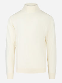 Lupetto in lana merinos finezza 16 bianco