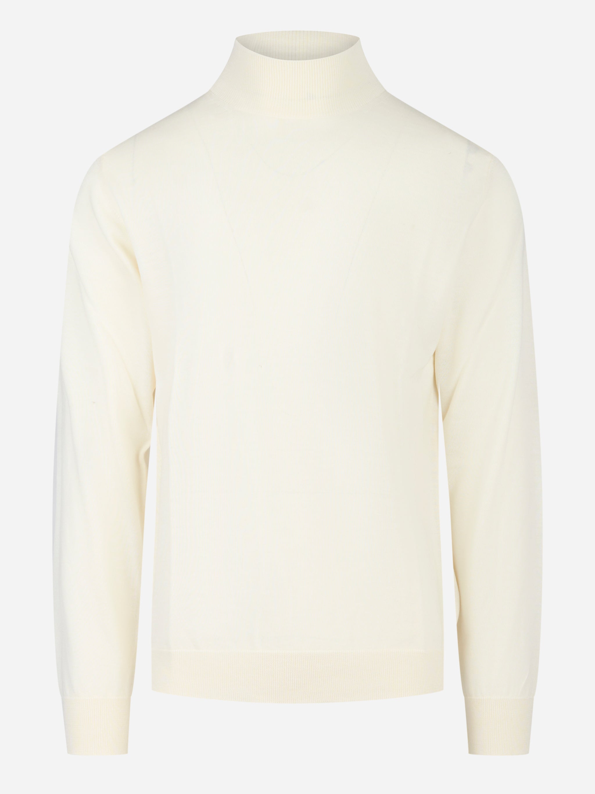 Lupetto in lana merinos finezza 16 bianco