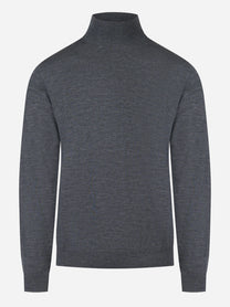 Lupetto in lana merinos finezza 16 grigio