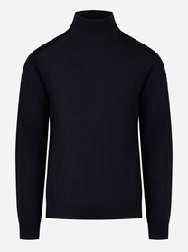 Lupetto in lana merinos finezza 16 blu