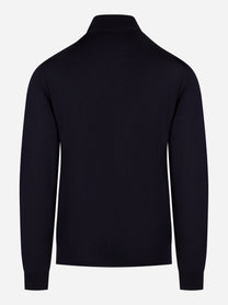 Lupetto in lana merinos finezza 16 blu