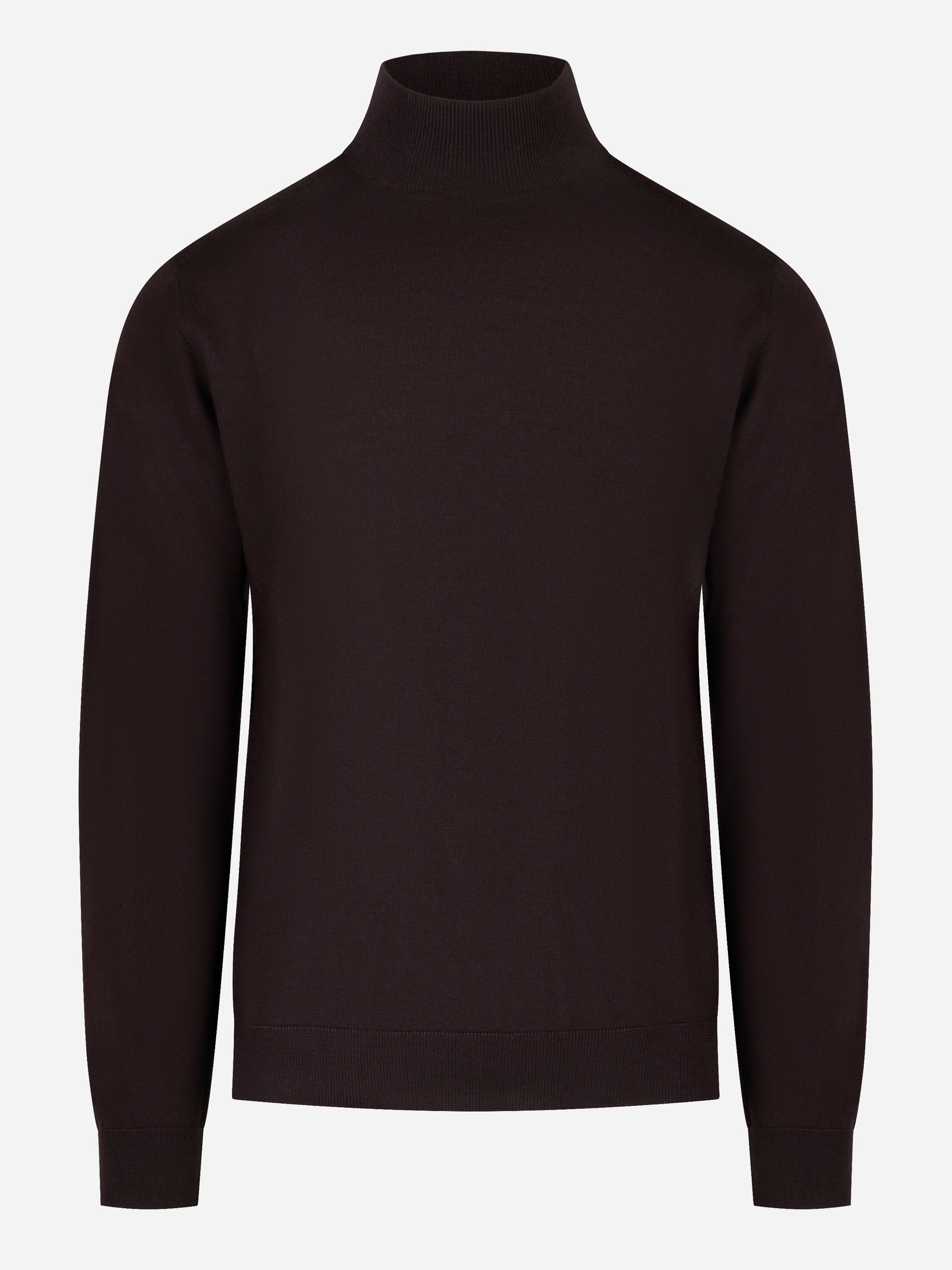 Lupetto in lana merinos finezza 16 marrone