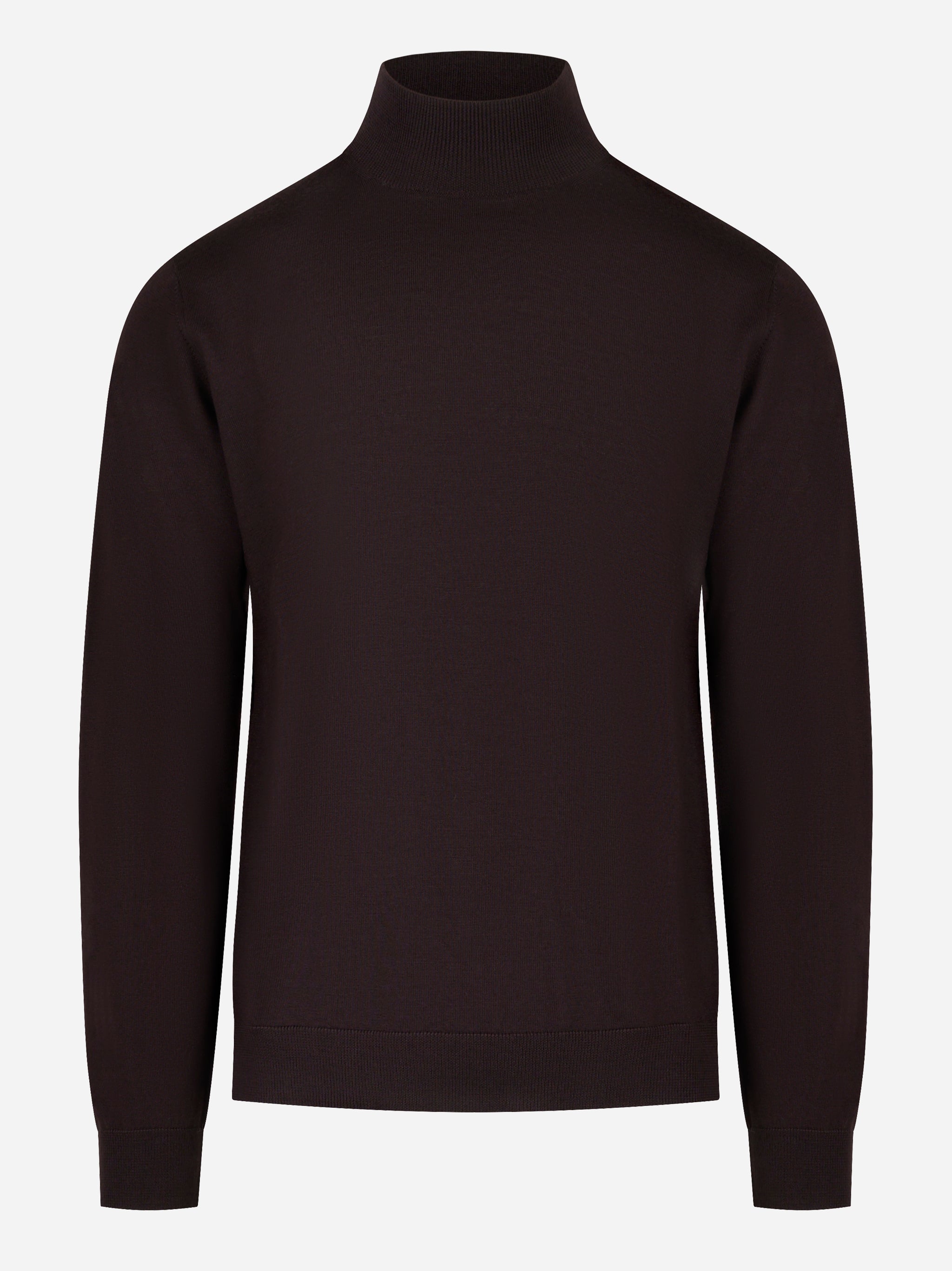 Lupetto in lana merinos finezza 16 marrone