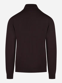 Lupetto in lana merinos finezza 16 marrone