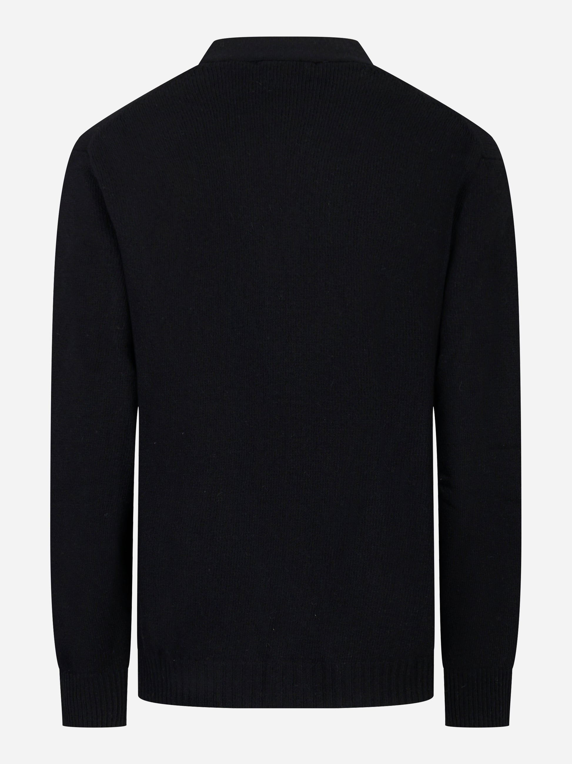 Cardigan nero in lana cashmere