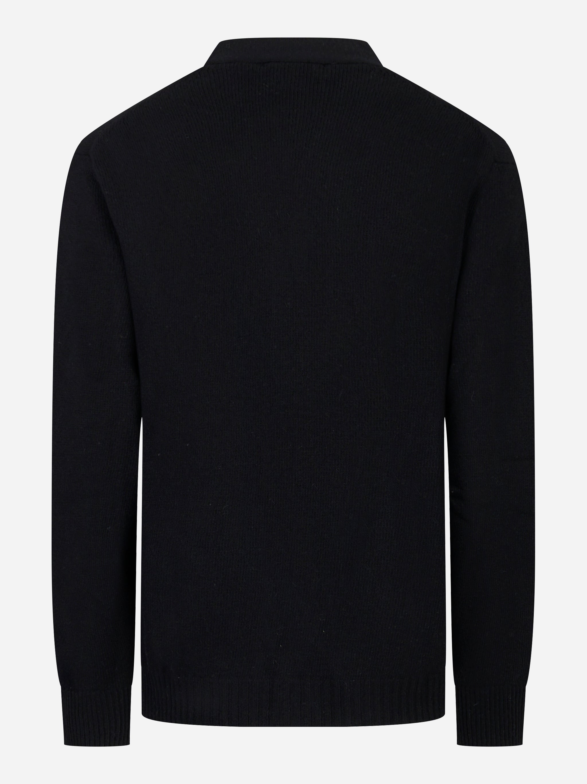 Cardigan nero in lana cashmere