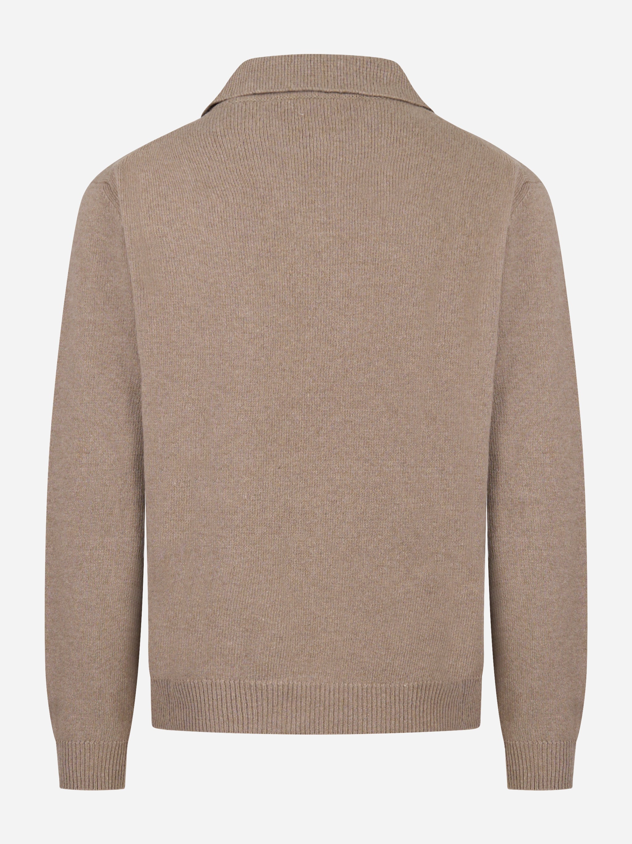 Polo marrone in lana cashmere