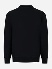 Maglia nera girocollo in lana Cashmere