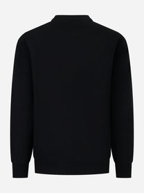 Maglia nera girocollo in lana Cashmere