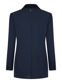 Blazer doppiopetto regular in gabardina di lana