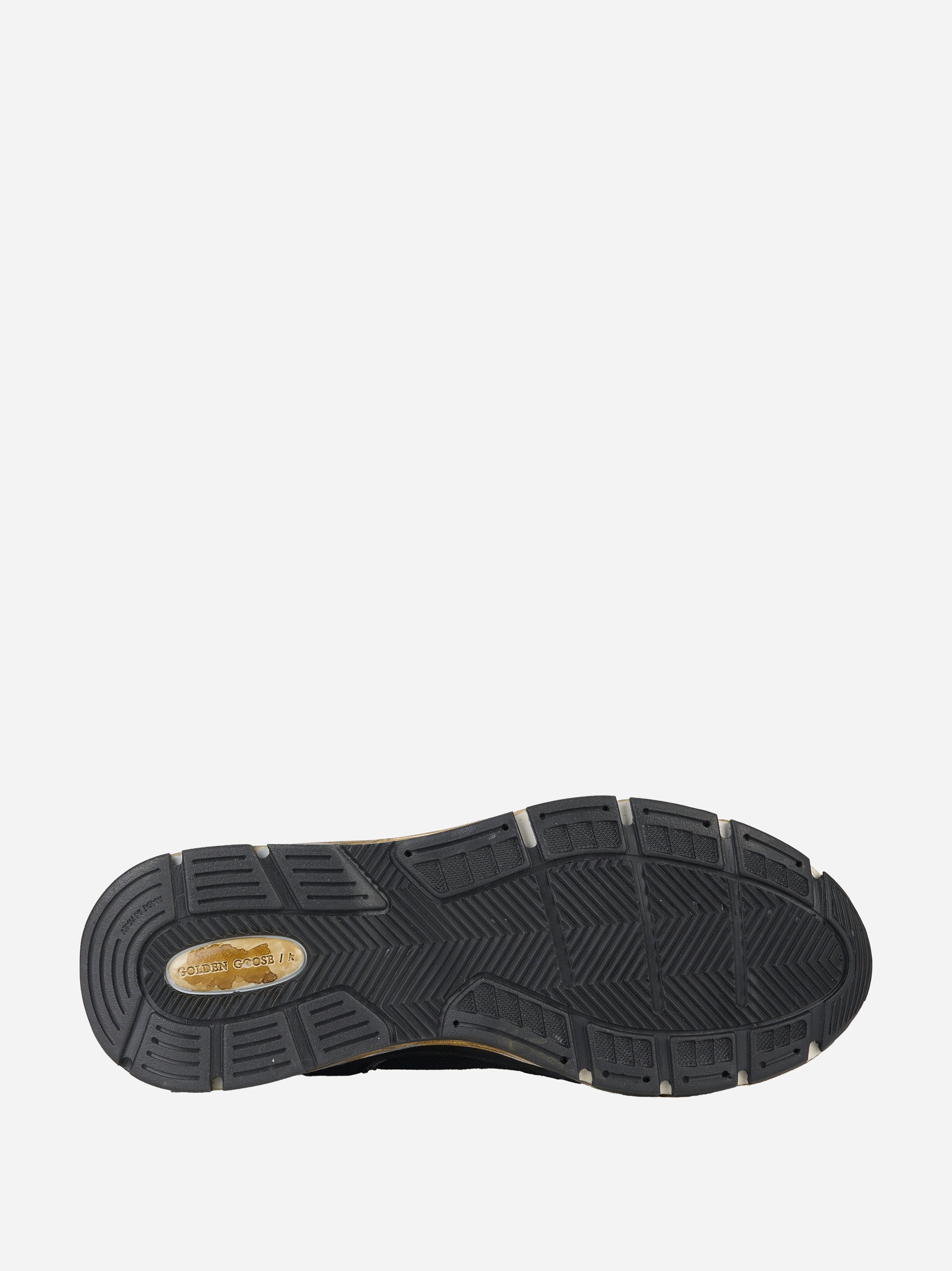 Sneakers Dad-Star Uomo in rete e nappa nere con stella color ghiaccio Nero
