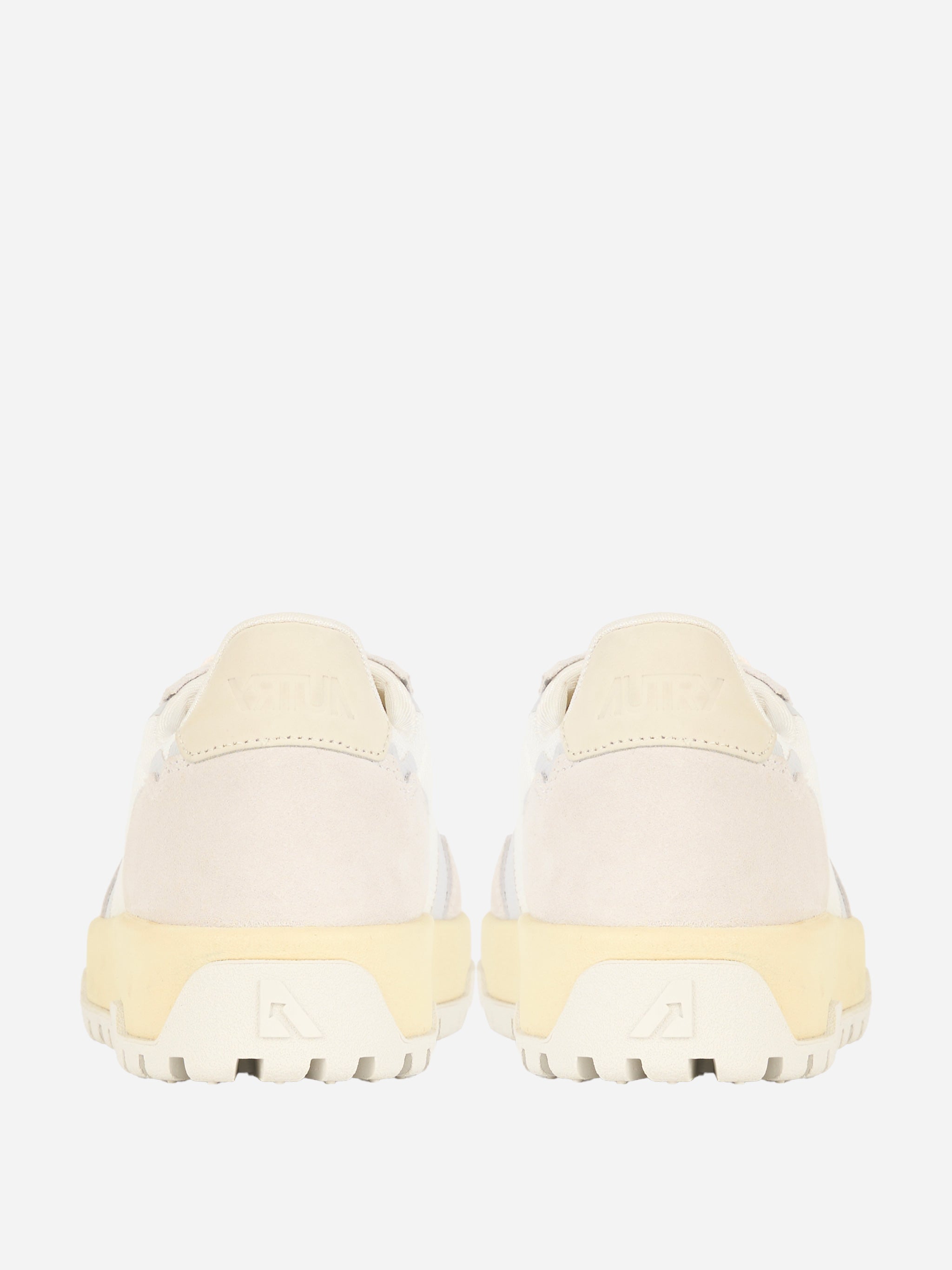 SNEAKERS WILDPACE LOW IN MESH E SUEDE COLORE Bianco
