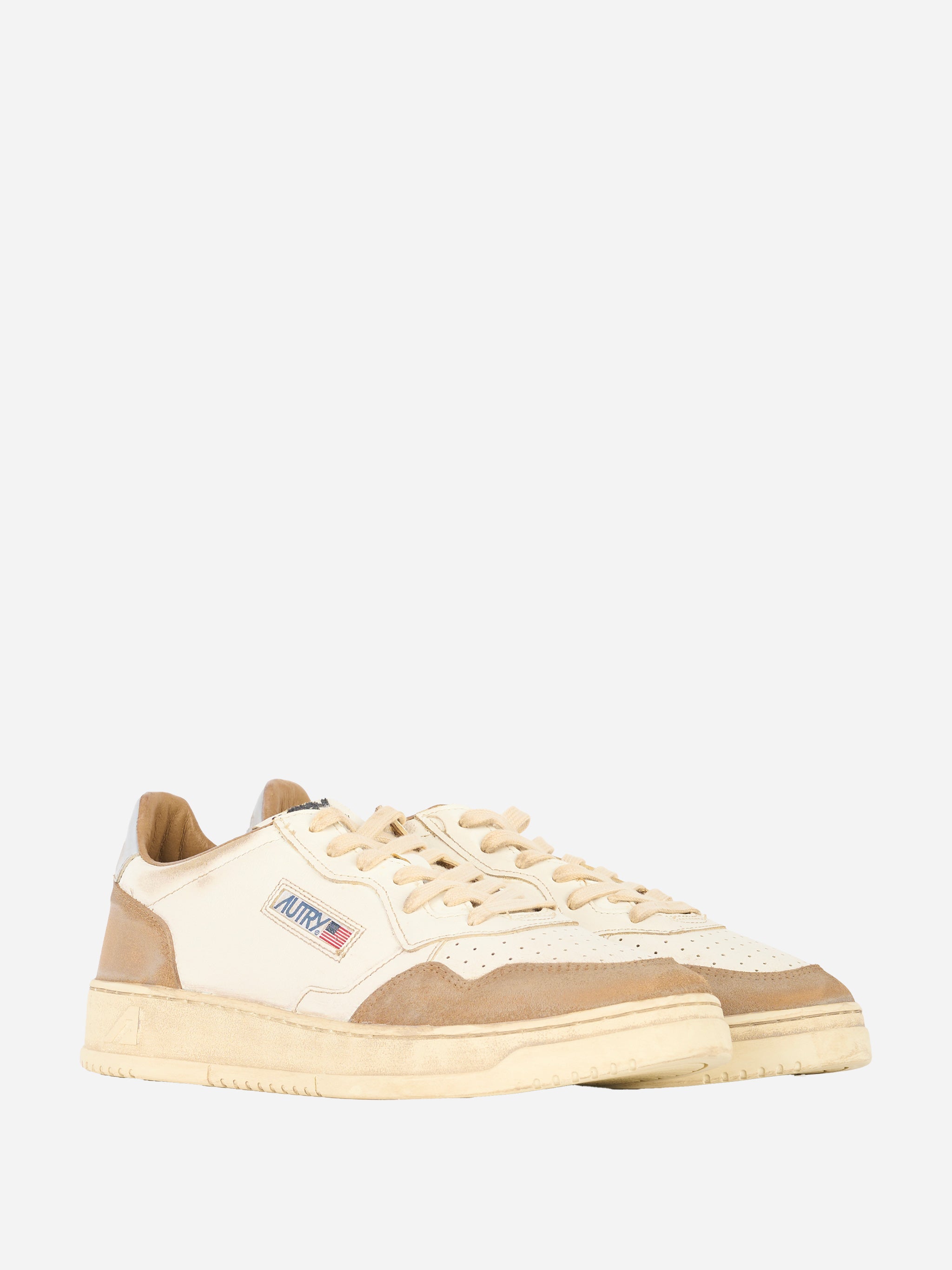 SNEAKERS MEDALIST LOW SUPER VINTAGE IN PELLE E SUEDE COLORE Marrone