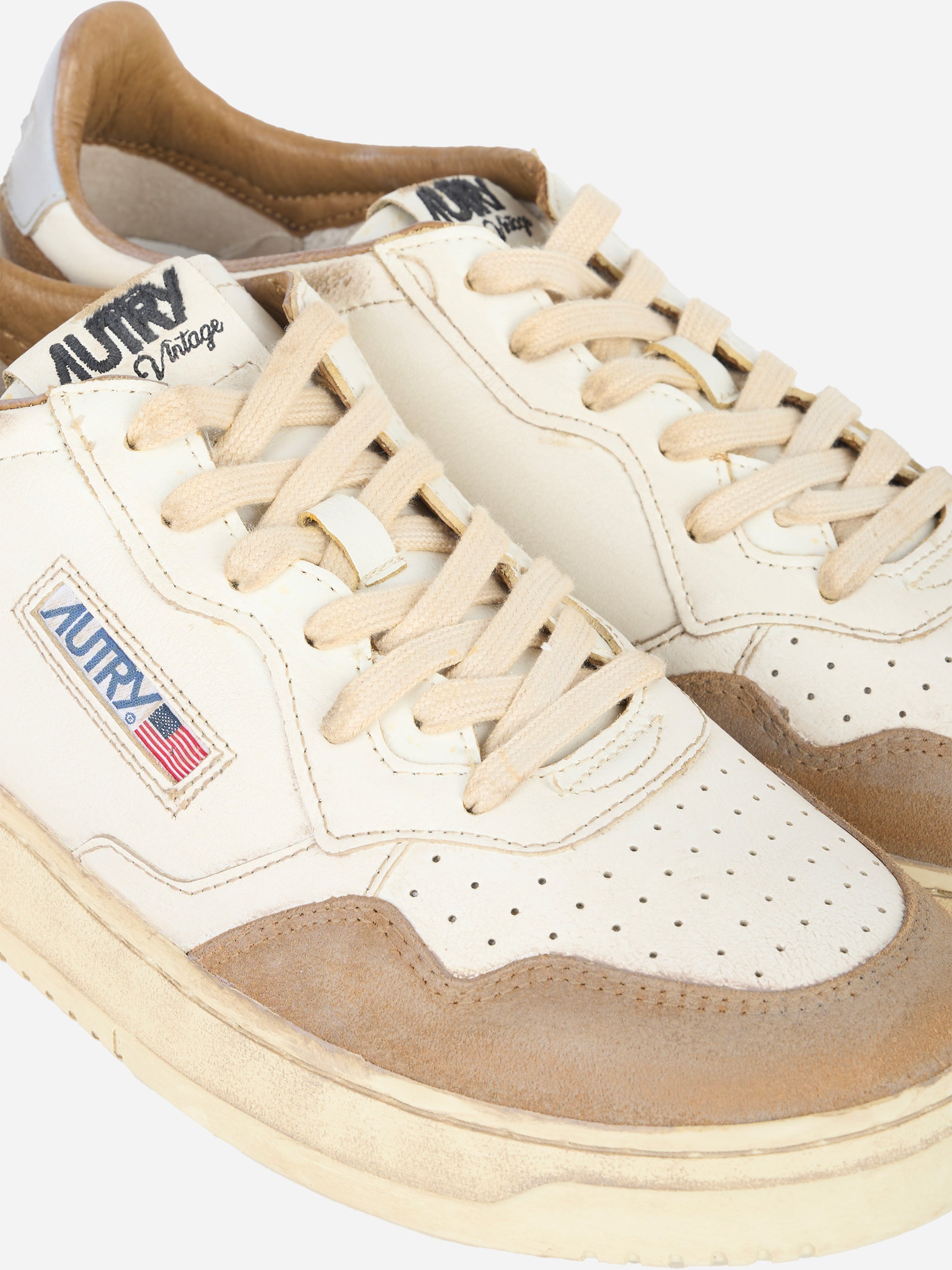 SNEAKERS MEDALIST LOW SUPER VINTAGE IN PELLE E SUEDE COLORE Marrone
