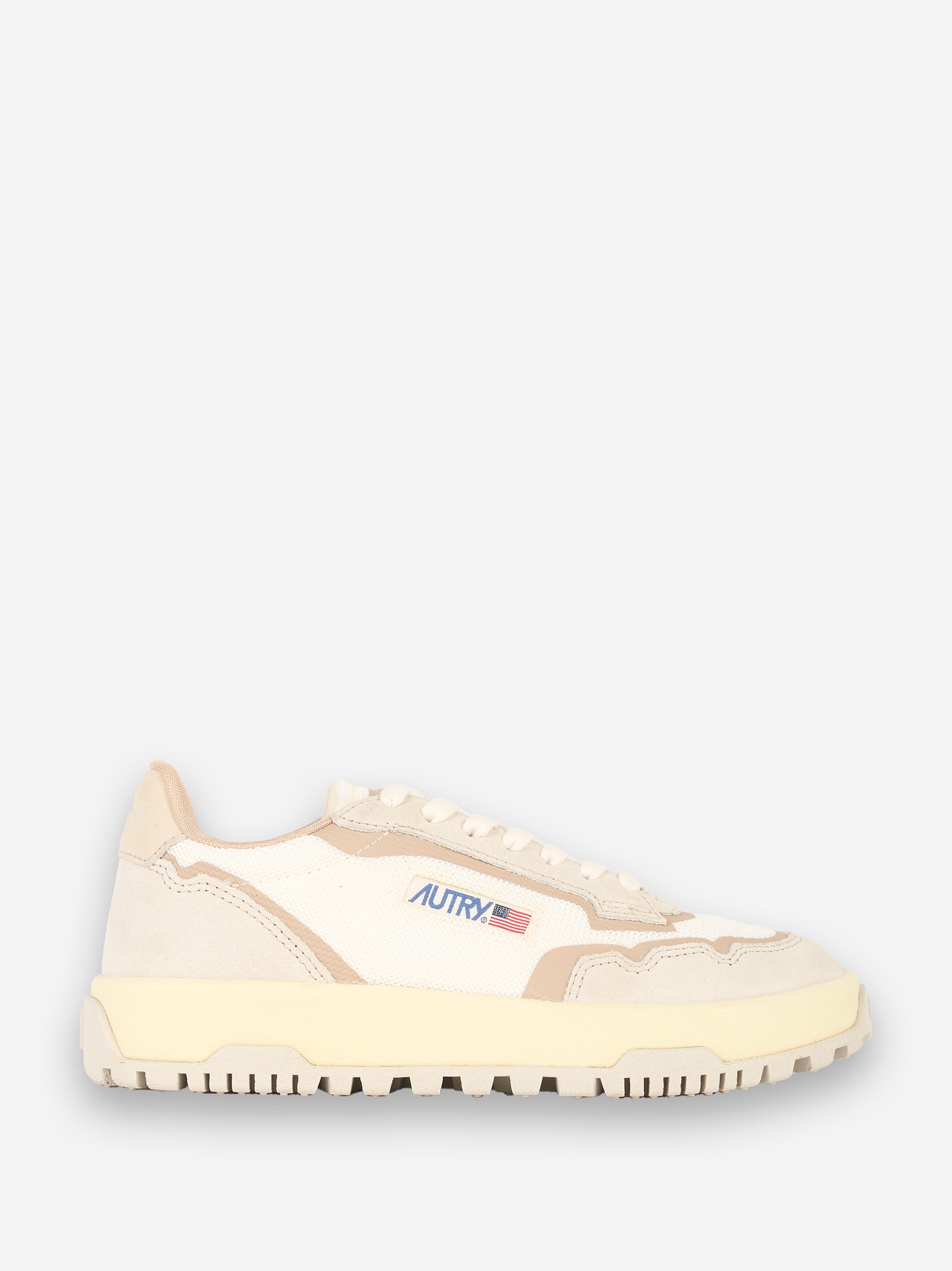 SNEAKERS WILDPACE LOW IN MESH E SUEDE COLORE Beige