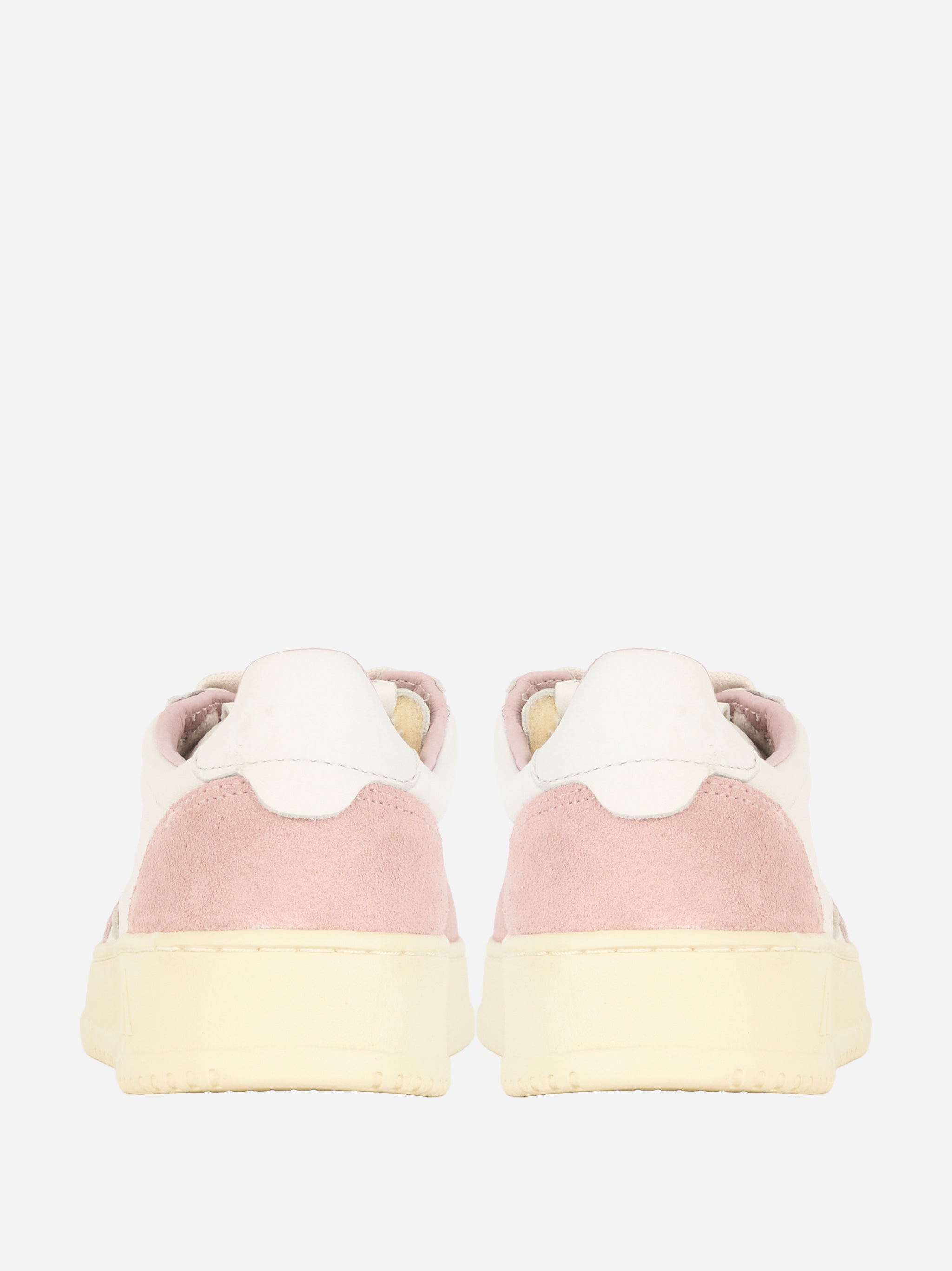 SNEAKERS MEDALIST LOW IN PELLE E SUEDE COLORE BIANCO E Rosa