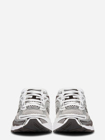 Sneakers Progrid Omni 9 in Pelle e tela bianca e marrone