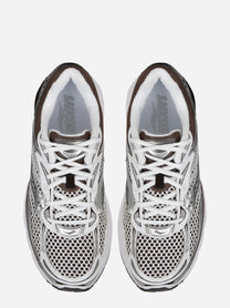 Sneakers Progrid Omni 9 in Pelle e tela bianca e marrone