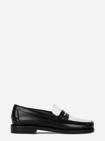 Mocassino Classic Dan in pelle bicolore Nero e Bianco