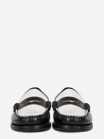 Mocassino Classic Dan in pelle bicolore Nero e Bianco